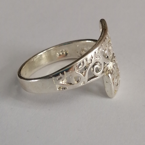Y2K Sterling Silver Filigree Wrap Ring - Picture 10 of 10
